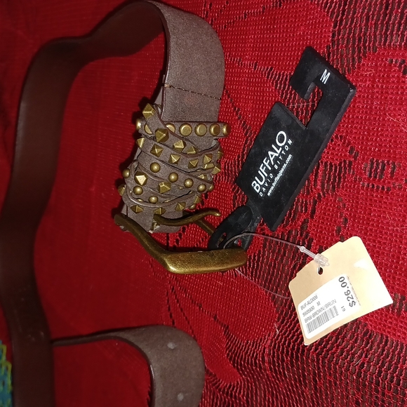 Bnwt brown leather belt med - Picture 4 of 17